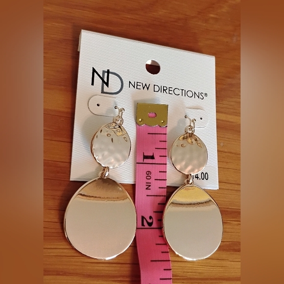 New Directions Women's Gold Earrings - Picture 2 of 4